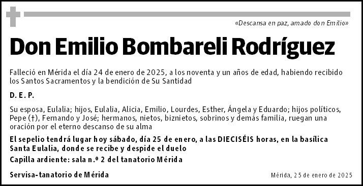 Emilio Bombareli Rodríguez