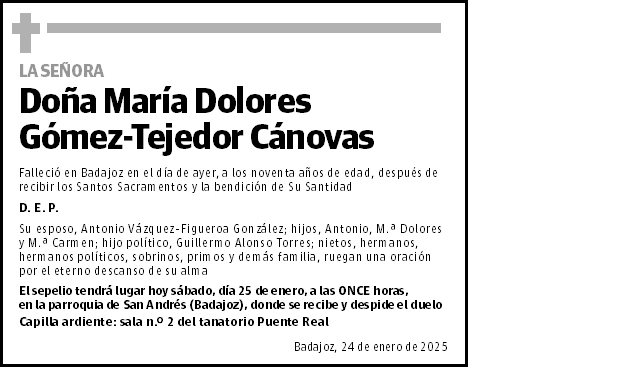 María Dolores Gómez-Tejedor Cánovas