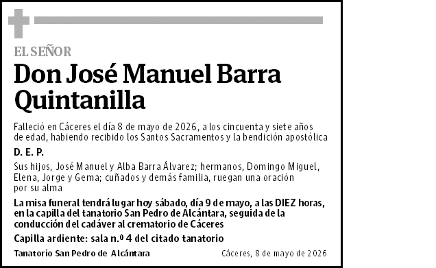 José Manuel Barra Quintanilla