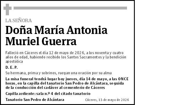 María Antonia Muriel Guerra