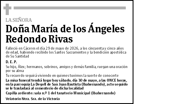 María de los Ángeles Redondo Rivas