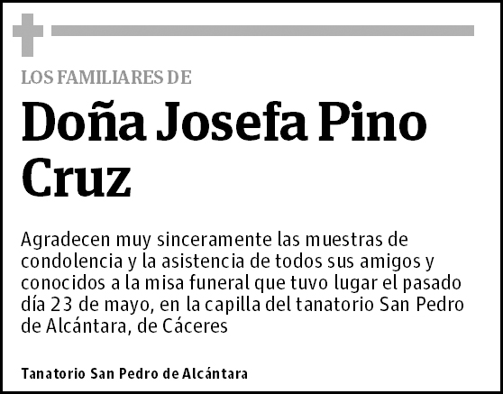 Josefa Pino Cruz