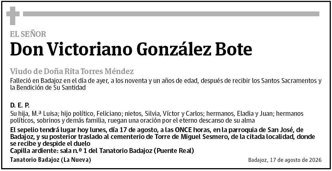 Don Victoriano González Bote