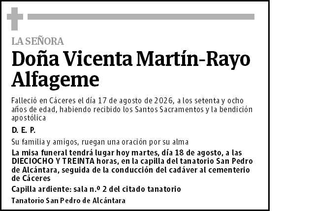 Vicenta Martín-Rayo Alfageme