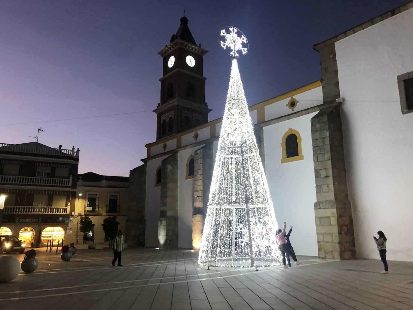 El árbol de la plaza de España la pasada Navidad 