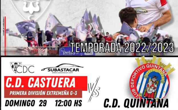 Horario del decisivo CD Castuera - CD Quintana