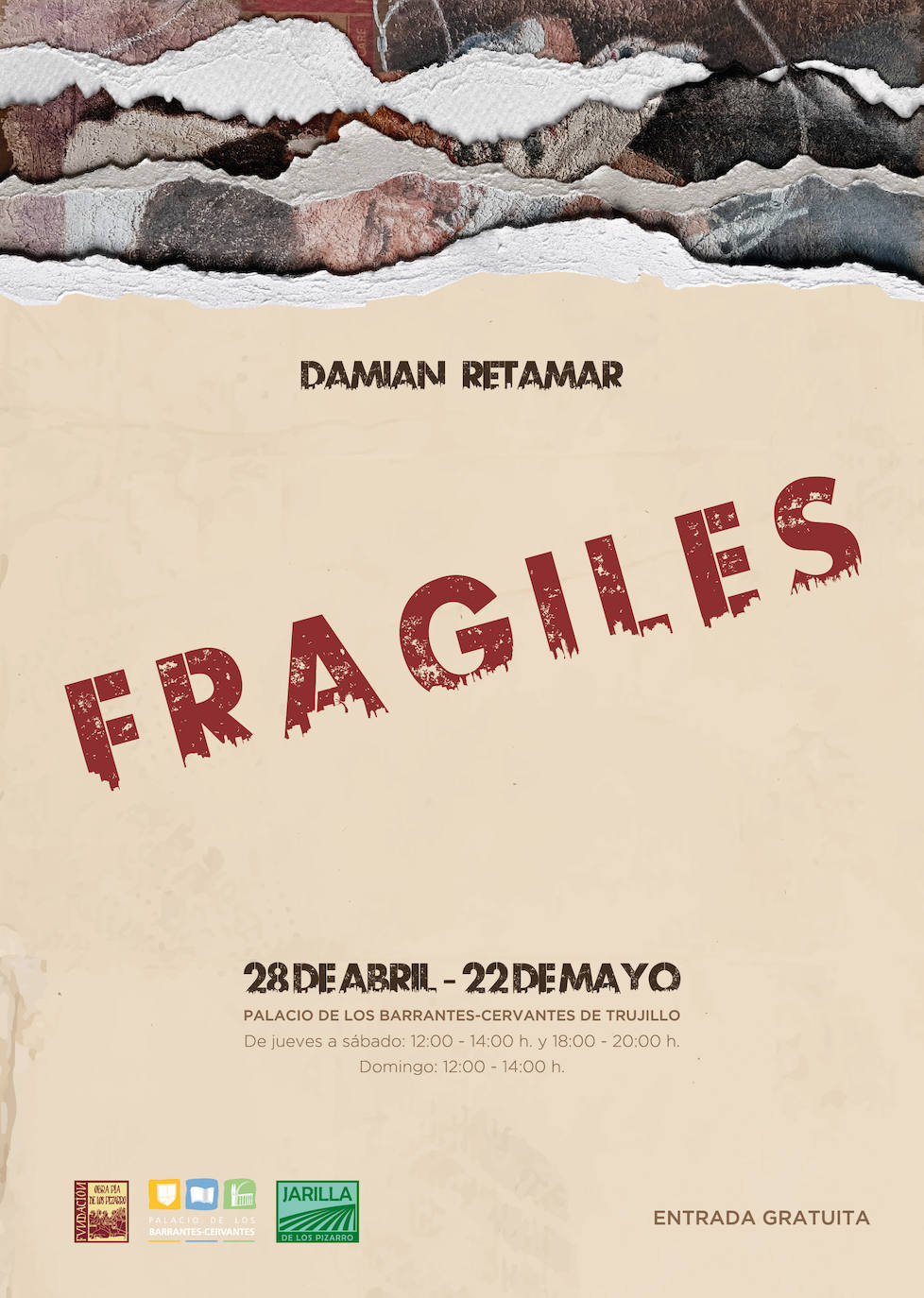 Inauguración de la exposición 'Frágiles', este jueves, en el palacio de los Barrantes Cervantes