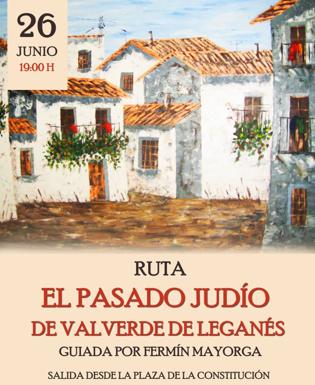 Cartel de la Ruta El pasado judió de Valverde de Leganés