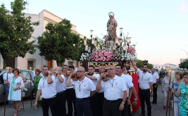 La Virgen del Carmen en procesión 