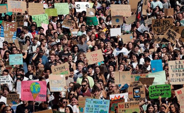 Los estudiantes se revuelven contra el cambio climático