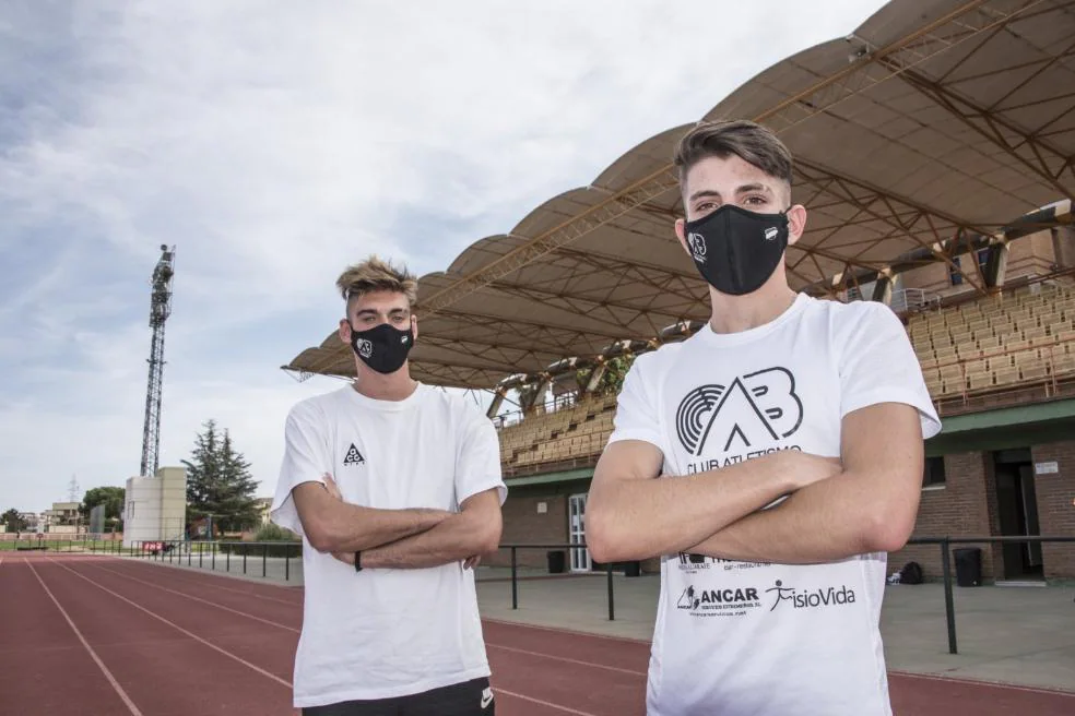 David García y Vicente Antúnezen la pista de La Granadilla. / PAKOPÍ