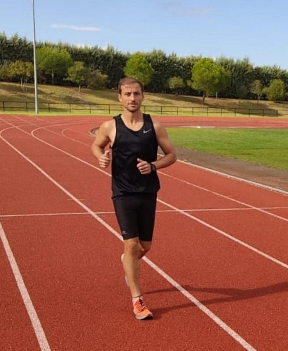 Javier Canelada Alvarado, entrenando en Cáceres, hace unos días. / HOY