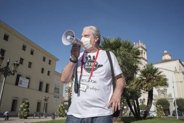 José María Pérez, portavoz de los hosteleros, esta semana. / PAKOPÍ