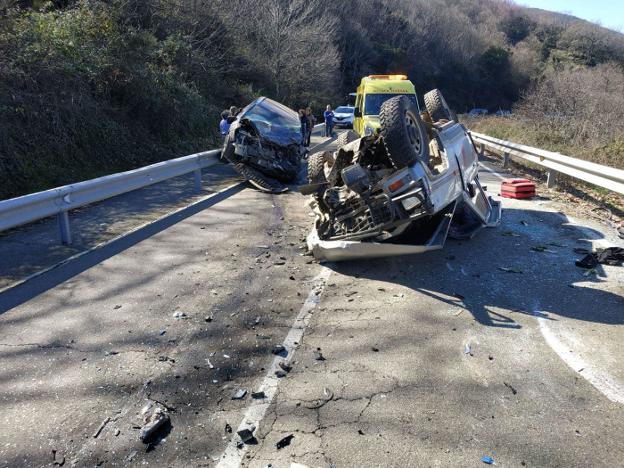 El primer accidente mortal de 2020 se produjo el 21 de febrero en Casar de Palomero con dos fallecidos. / HOY