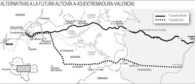 Fomento Volvera A Estudiar Por Donde Construye La Autovia A 43 Hoy