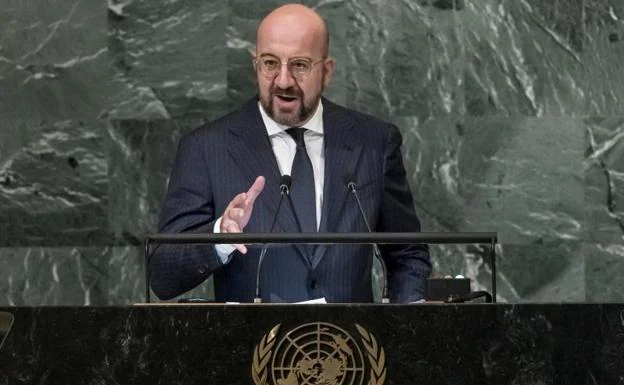 Charles Michel, President of the European Council at the United Nations General Assembly. 