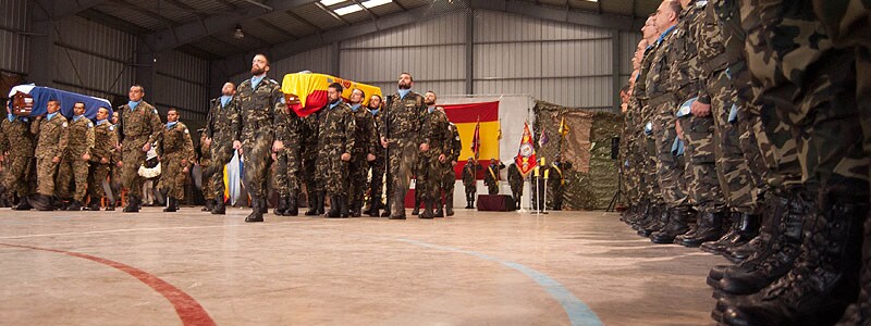 Los Compañeros Del Soldado Abel García Le Despiden Con Una Misa Funeral