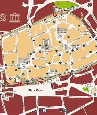 caceres mapa turistico Cáceres estrena un nuevo mapa turístico más claro y con dibujos de 