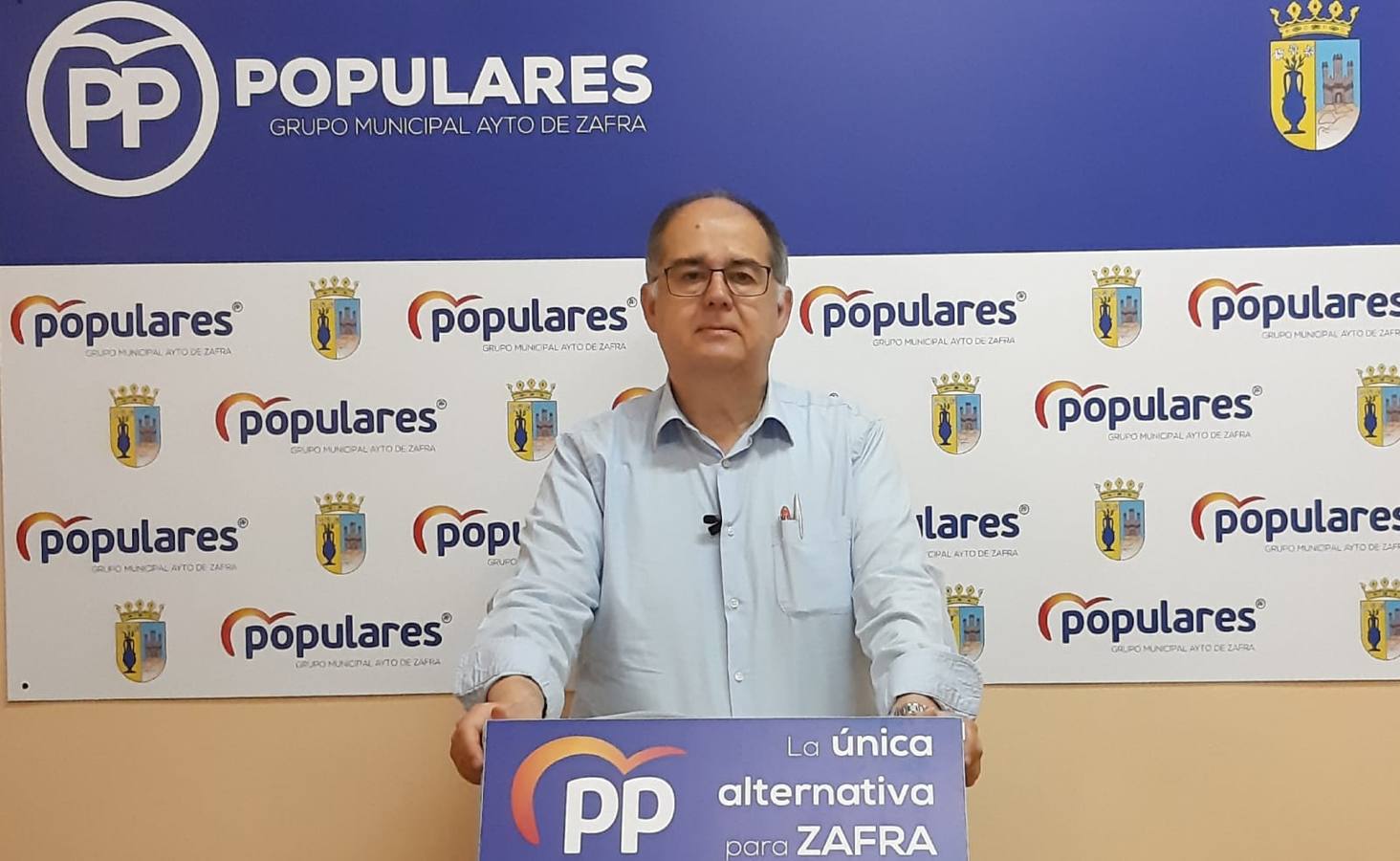 Juan Carlos Fernández durante la nota de prensa 