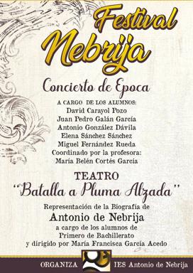 Cartel del 'Festival Nebrija' /cedida